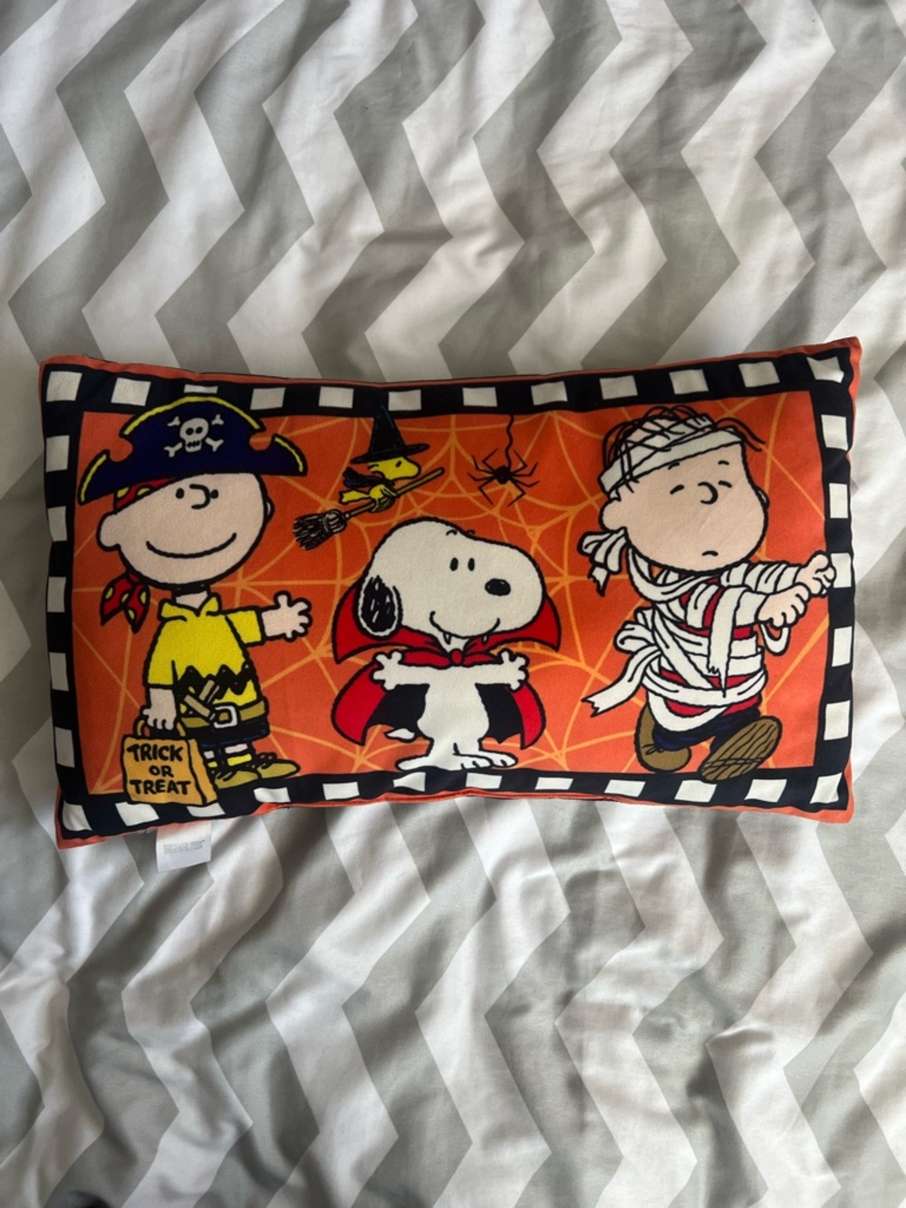 Peanuts Halloween Themed decorative pillow